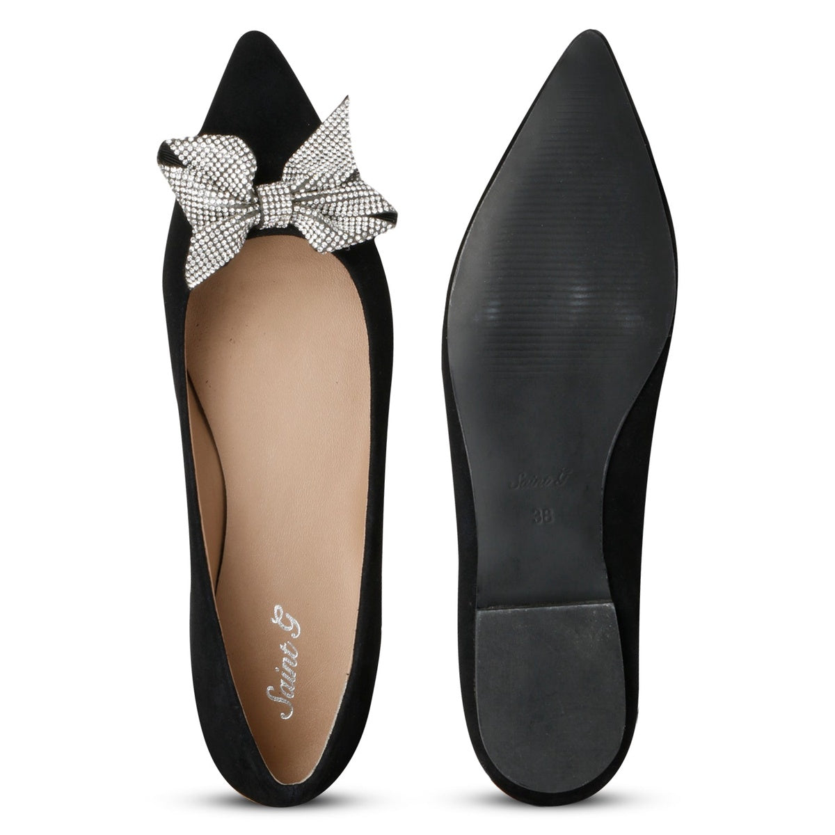  Saint G Saint G - Perry - Flat Ballerinas - Black - Bonton