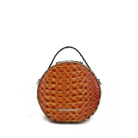 Ynnari Croc Round Crossbody Bag
