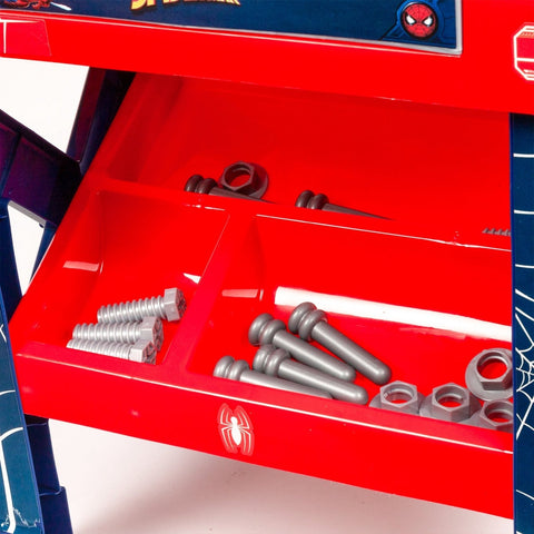 SpiderMan Tool Bench Playset With Take Apart Car (84 Pieces)