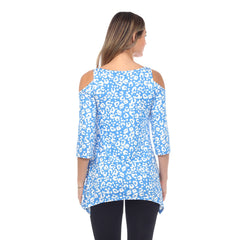 Women's Leopard Cold Shoulder Tunic