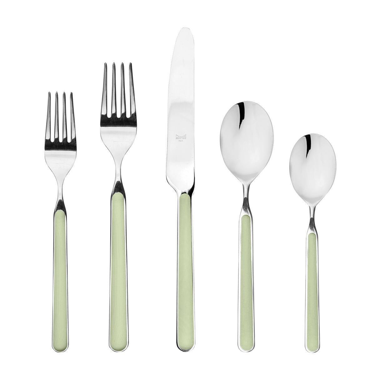  Mepra Fantasia Flatware Set - Sage - Bonton