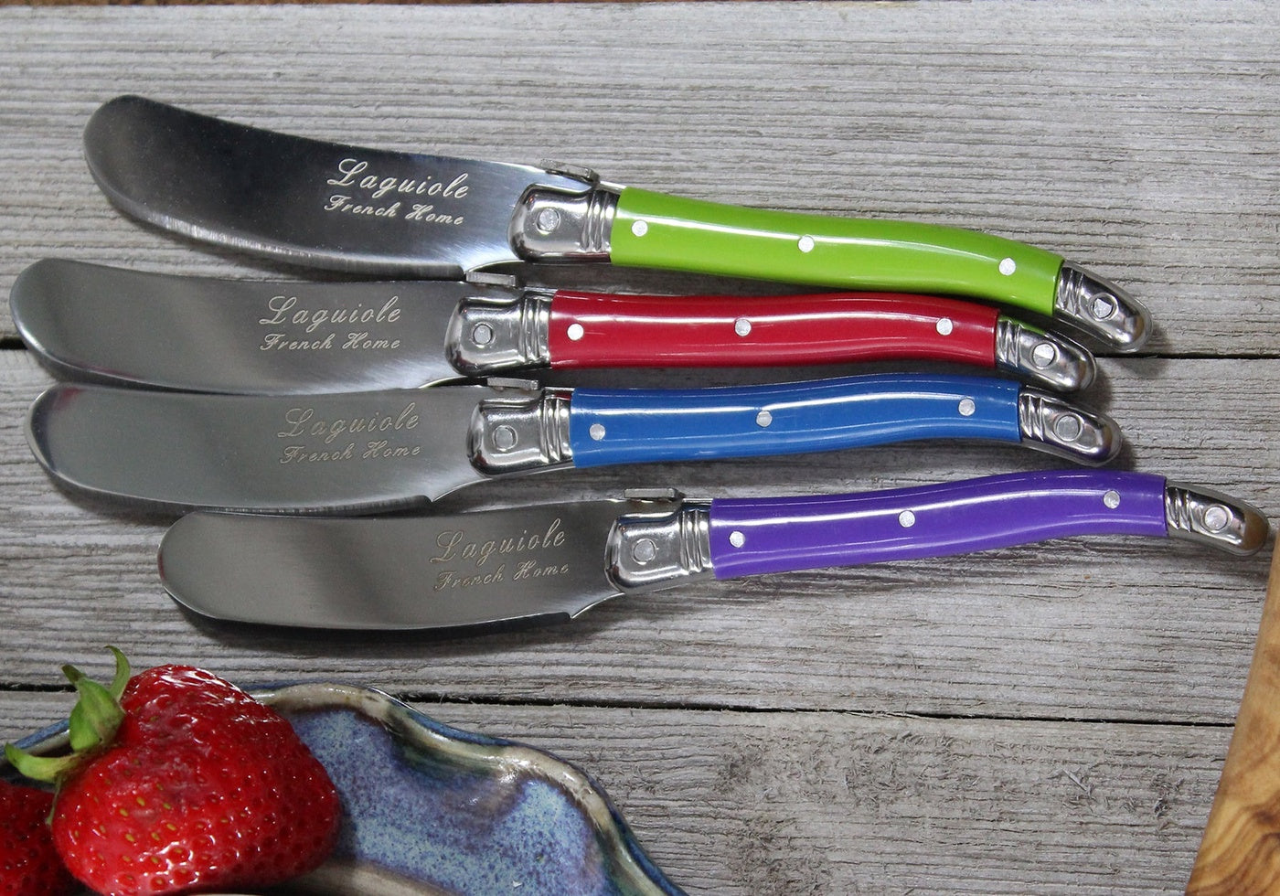  French Home 7 Piece Laguiole Jewel Colors Cheese Knife and Spreader Set - Default Title - Bonton