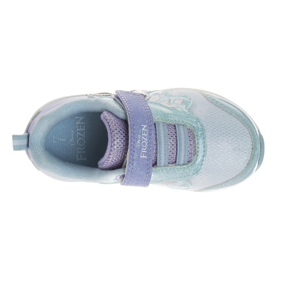  Josmo Disney Girls Frozen Light Up Laceless Running Shoes (Toddler/Little Girl) - 7 - Bonton