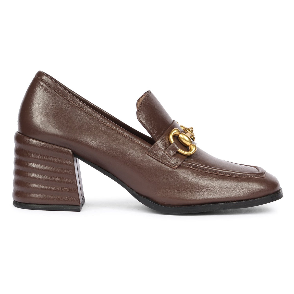  Saint G Saint G - Isha - Heeled Loafers - Coffee - Bonton