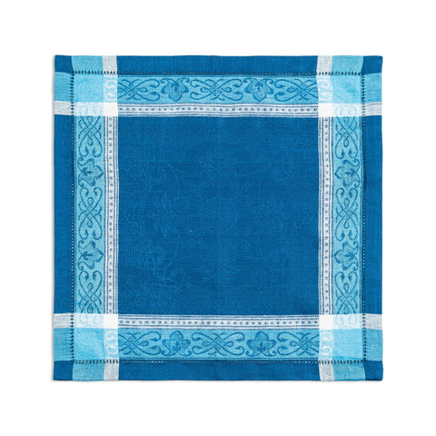 Astra Set of 6 Linen Napkins – Shades of Blue