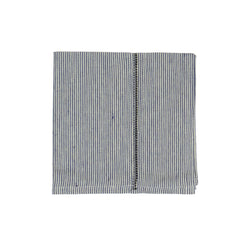 Linen Stitch Chambray Stripe Napkins 20x20 - Set of 4