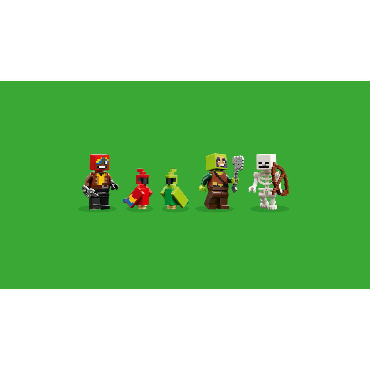  LEGO LEGO® Minecraft® the Parrot Houses, Buildable Video-Game Set 21282 - Minecraft - Bonton