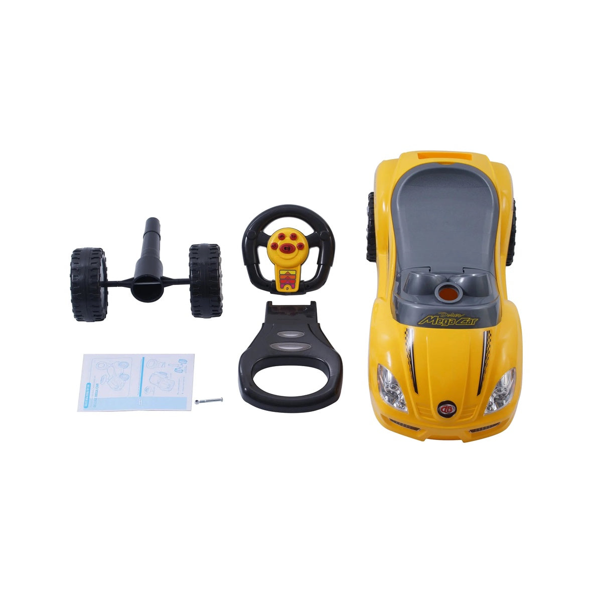  Freddo Freddo Toys Deluxe Push Ride On - Yellow - Bonton