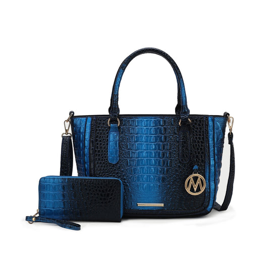 Aphelia Croc-Embossed Handbag