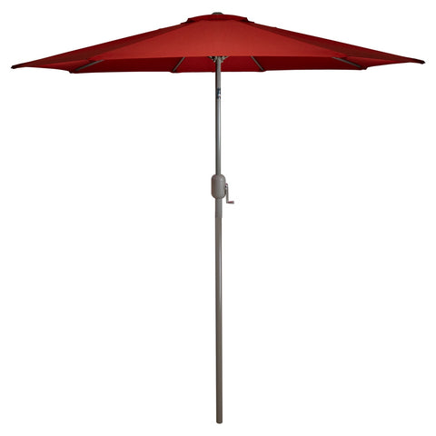 9ft Outdoor Patio Market Umbrella With Hand Crank and Tilt  Terracotta