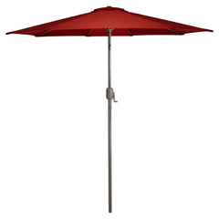 9ft Outdoor Patio Market Umbrella With Hand Crank and Tilt  Terracotta