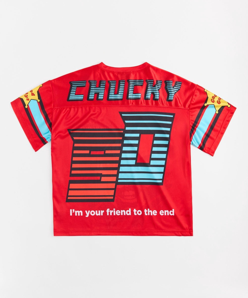  Reason Clothing Chucky Football Jersey - Red - RED - Bonton
