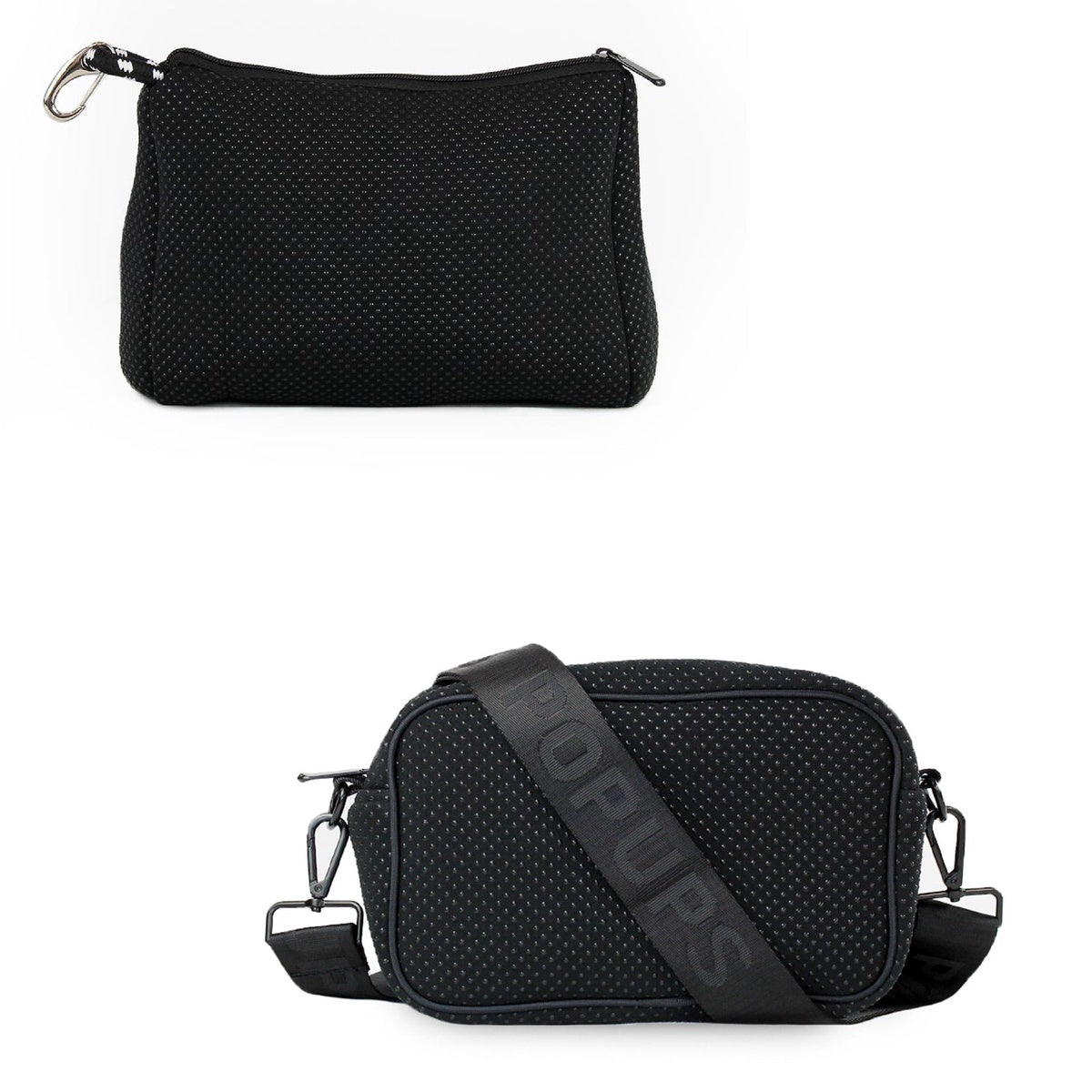  Pop Ups Brand Pouch + Camera Bag - Black - Default Title - Bonton