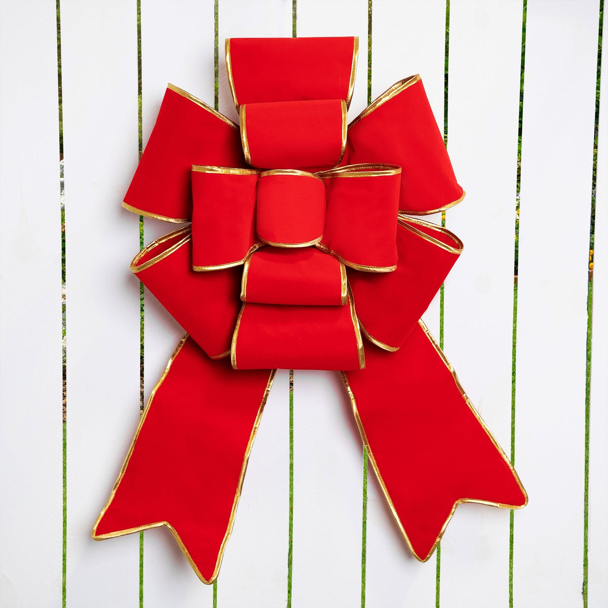  Northlight Giant 3D 11-Loop Velveteen Commercial Christmas Bow With Trim - 40