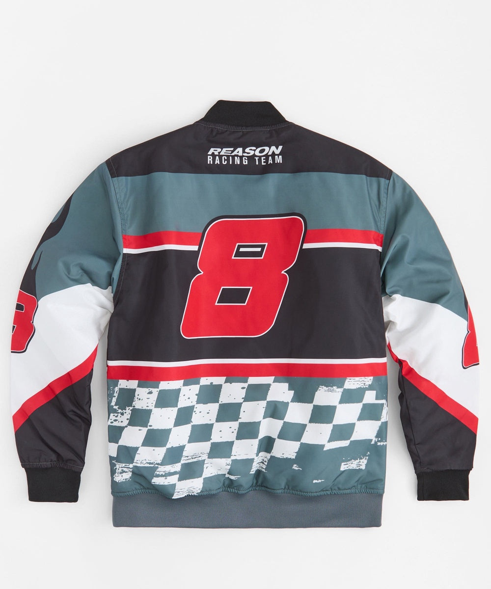  Reason Clothing Racing Jacket - Black - BLACK - Bonton