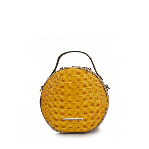 Ynnari Croc Round Crossbody Bag