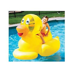 Inflatable Yellow and Orange Giant Ducky Swimming Pool Float Toy - 60"