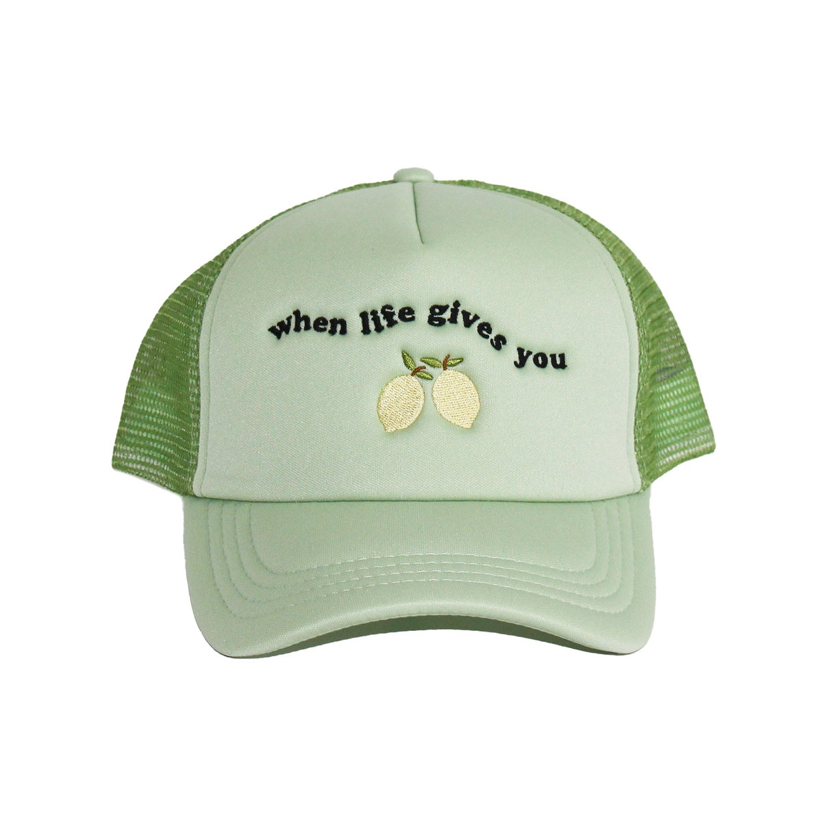  Lemonbella Eisley Hat “When Life Gives You Lemons” - Sage - Bonton