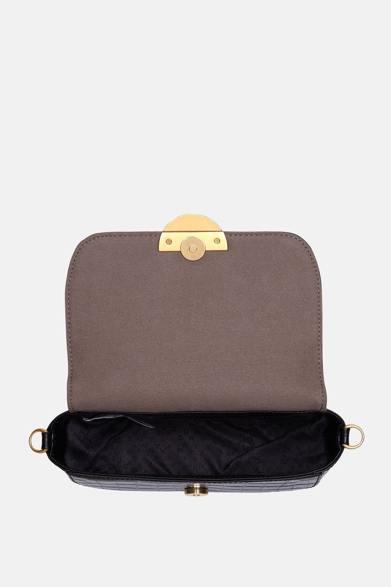  Oryany Oryany - Lottie Croco Crossbody Small Handbags - Black / One Size - Default Title - Bonton