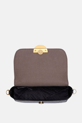 Oryany - Lottie Croco Crossbody Small Handbags - Black / One Size