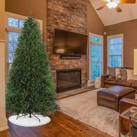 10' Pre-Lit Full Northern Pine Artificial Christmas Tree  Multi Lights