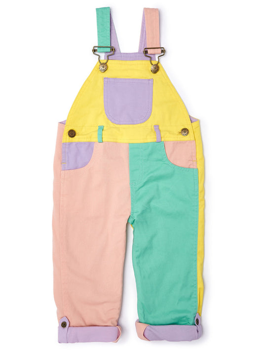 Colourblock Summer Denim Overalls