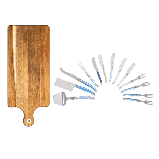 Laguiole Charcuterie Set With Wood Serving Board