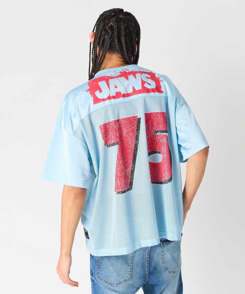  Reason Clothing Jaws Football Jersey - Light Blue - LIGHT BLUE - Bonton
