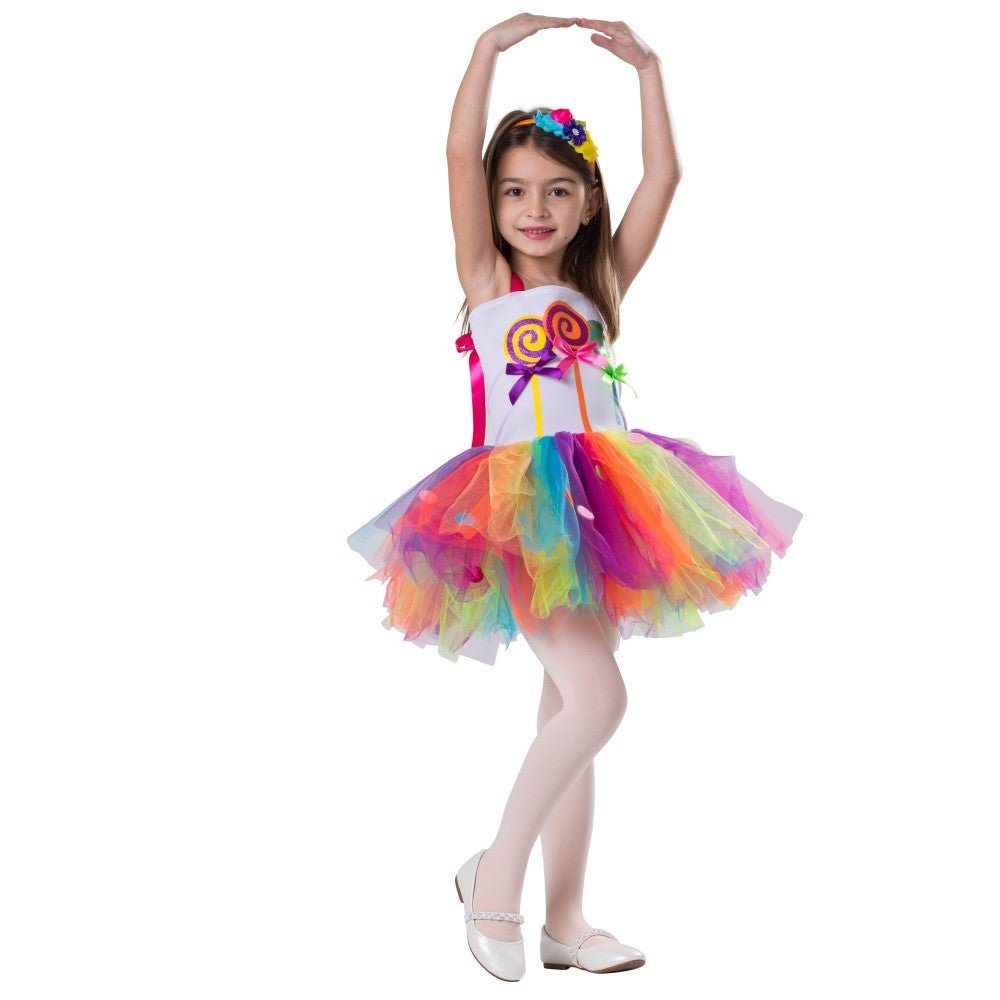  Dress Up America Candy Dress Costume - Kids by Dress Up America - Large (12-14) - Bonton