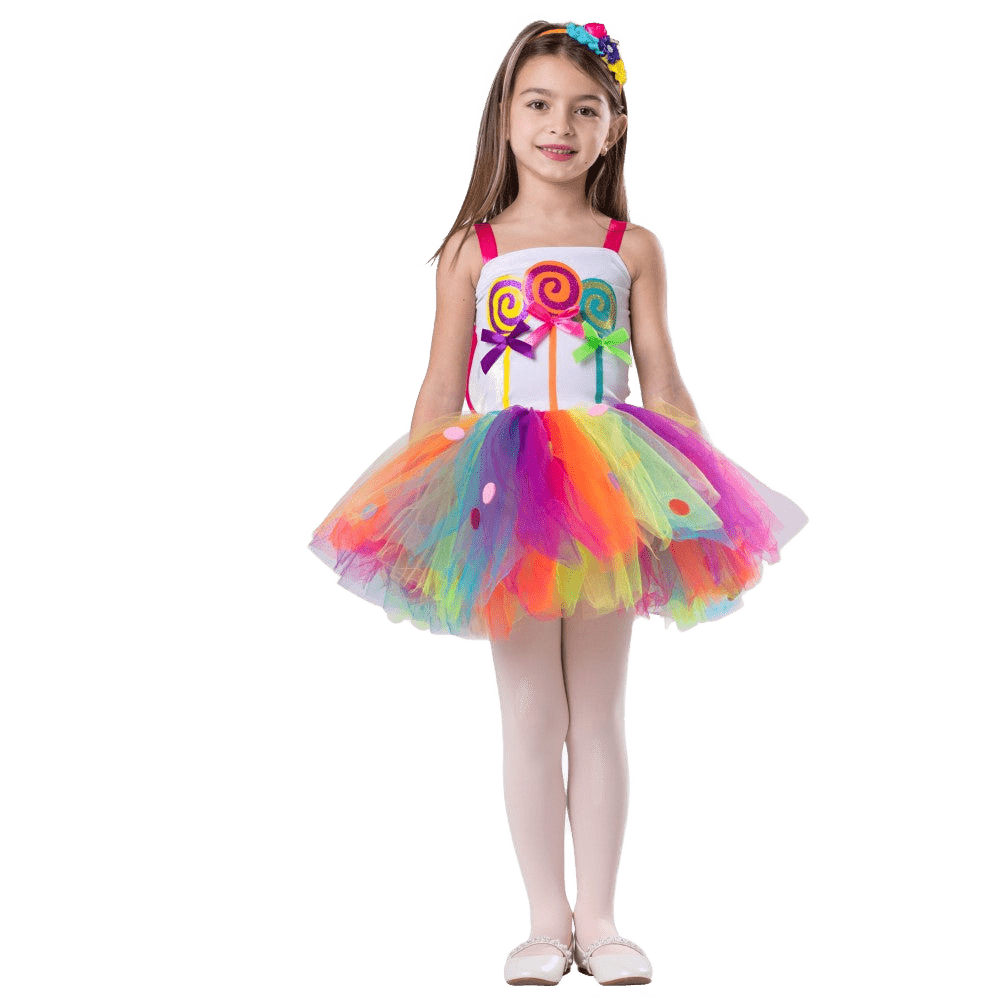  Dress Up America Candy Dress Costume - Kids by Dress Up America - Large (12-14) - Bonton