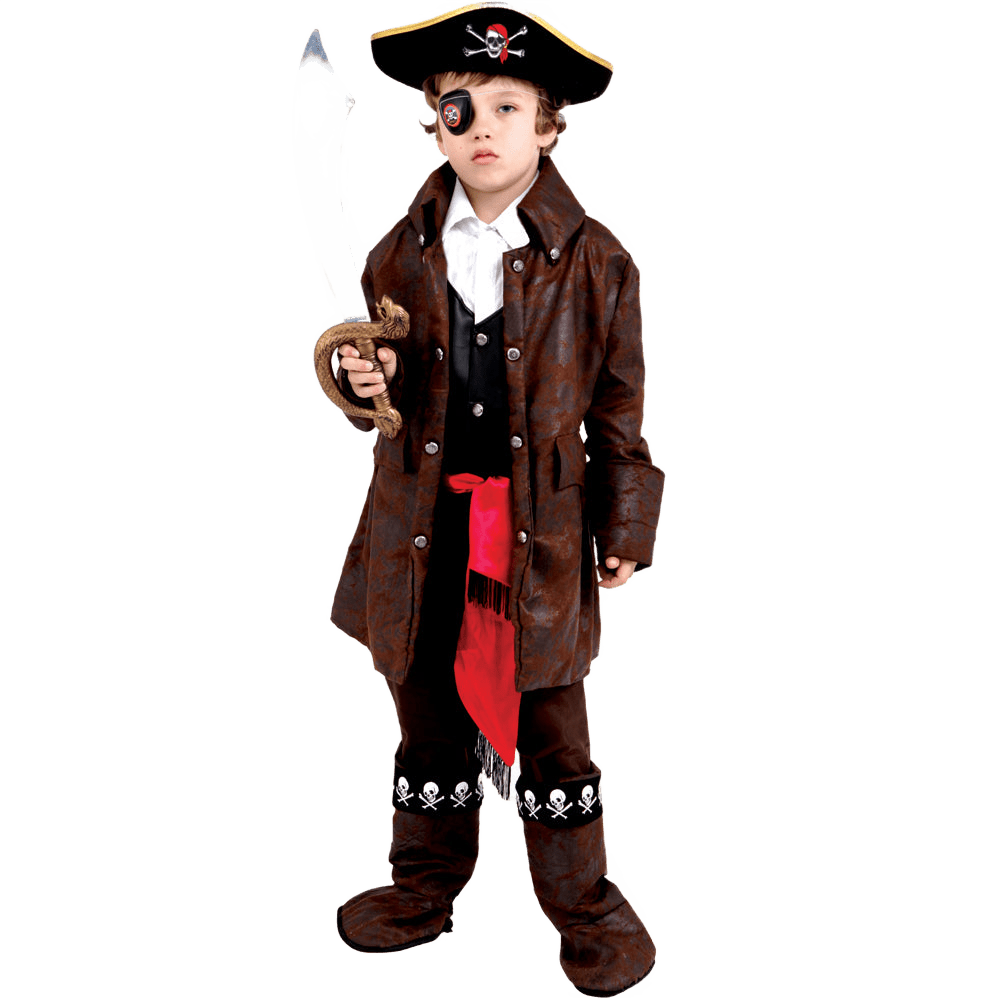 Dress Up America Caribbean Pirate Costume - Kids by Dress Up America - T2 (Toddler 1-2) - Bonton