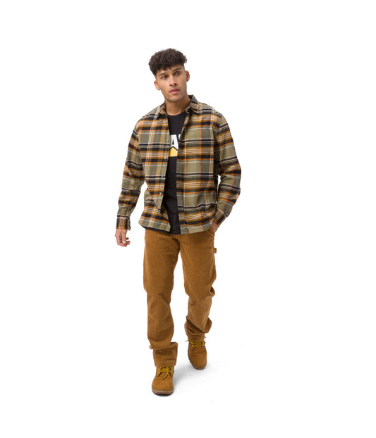 Foundation Flannel Long Sleeves Shirt Bronze-Pitch B