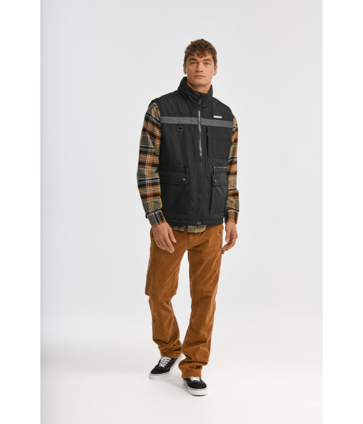 Caterpillar vest hooded best sale