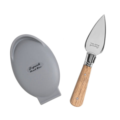 Set of Laguiole Oyster Shucking Knife and Silicone Holder