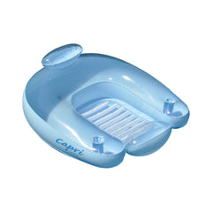 Inflatable Capri Transparent Swimming Pool Chair Float - 36.5" - Light Blue