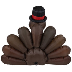 Lighted Inflatable Fall Harvest Turkey Outdoor Decoration - 4"