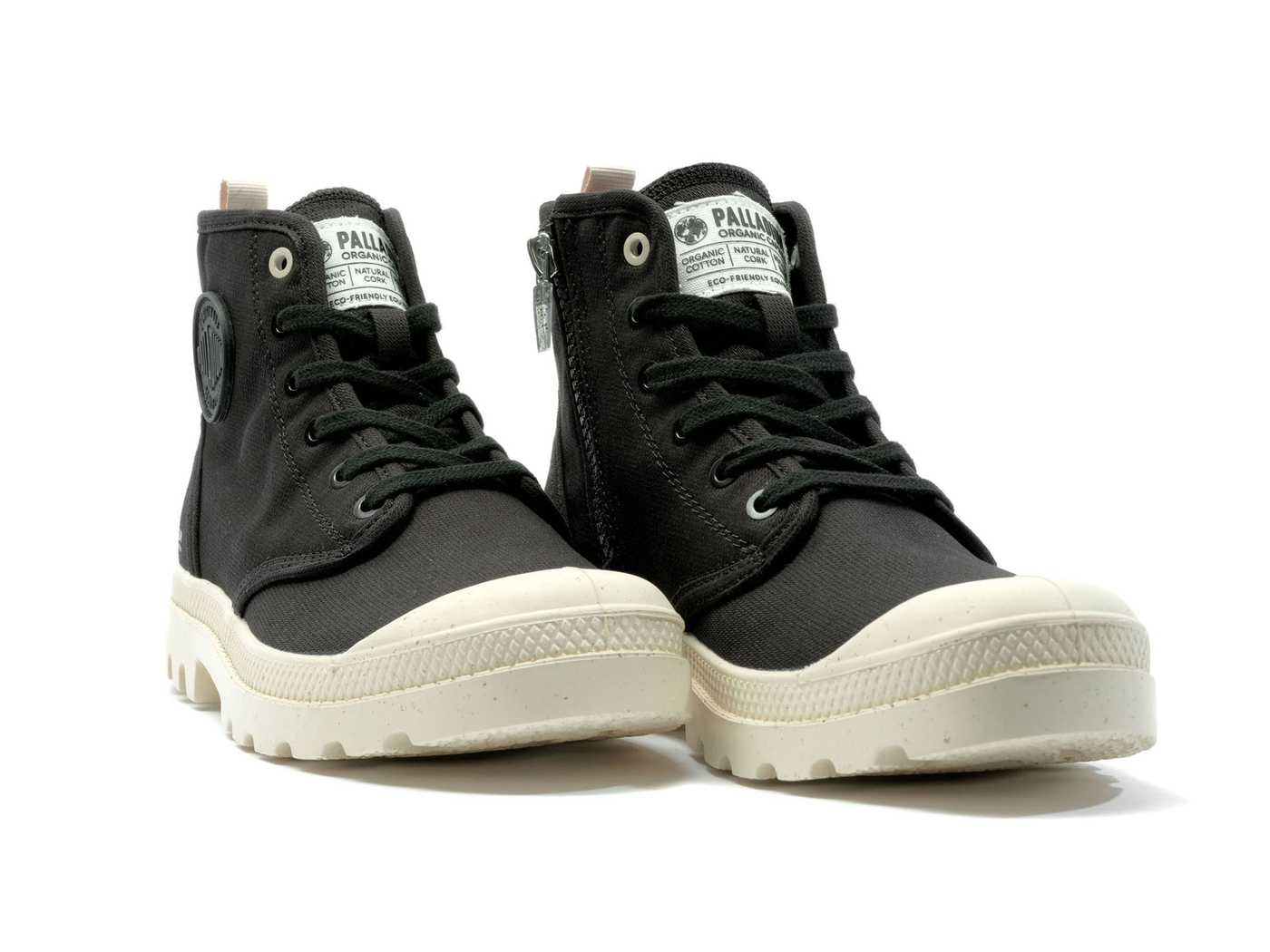  Palladium PAMPA HI ZIP ORGANIC - Womens 5 / Big Kids 3.5 - Bonton