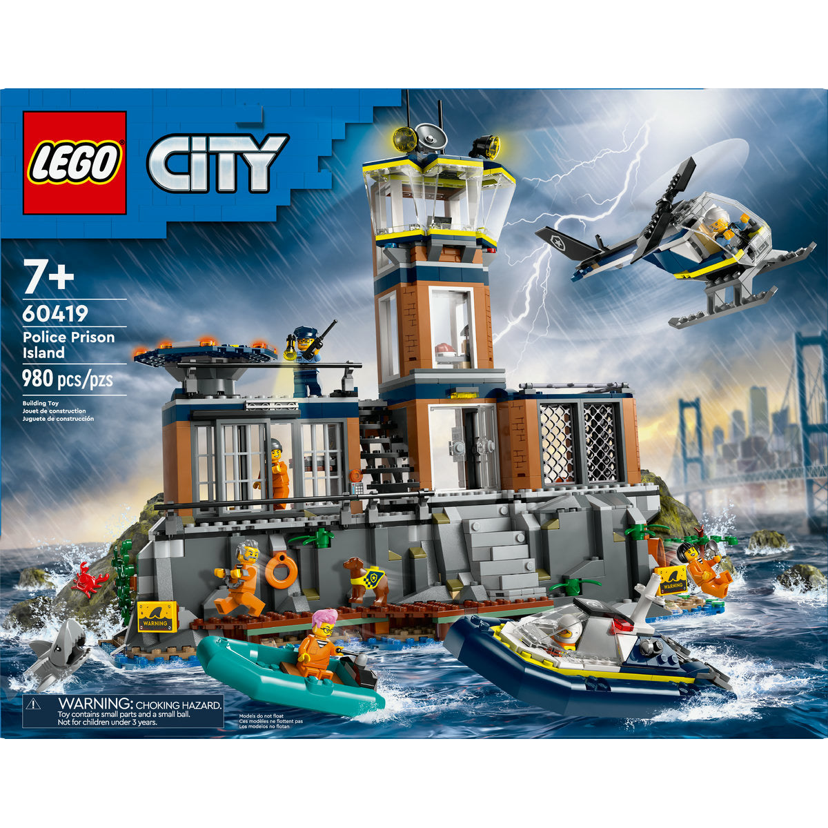  LEGO LEGO® City Police Prison Island Building Toy 60419 - LEGO City - Bonton
