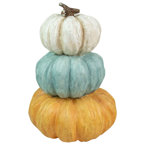 22" Triple Stacked Pumpkins Thanksgiving Tabletop Decor