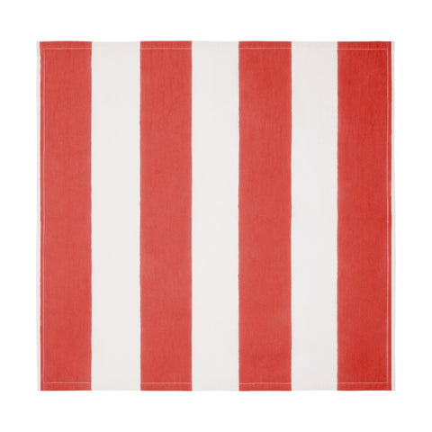 St. Tropez Red Stripe Napkins, Set of 6
