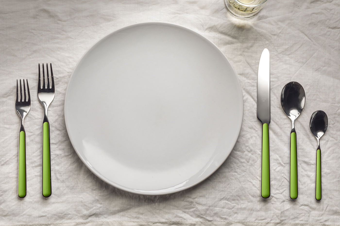  Mepra Fantasia Flatware Set - Acid Green - Bonton