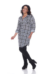 Plus Piper Stretchy Plaid Tunic