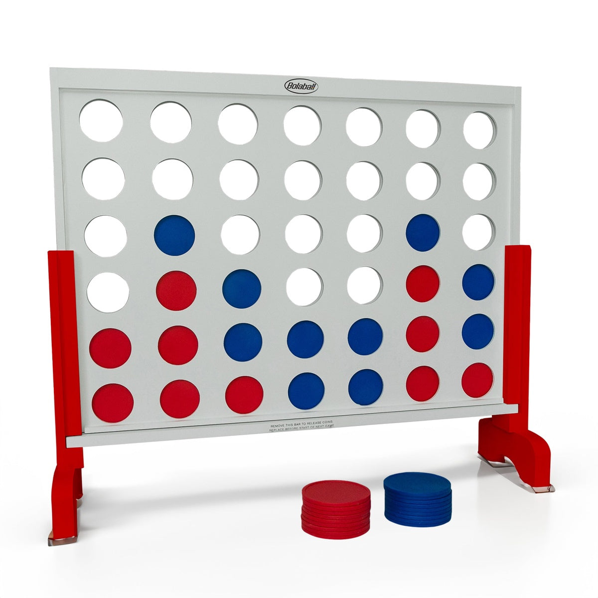  Bolaball Giant Connect Four Yard Game | Jumbo 4 in a Row Outdoor Lawn Game for Families - Default Title - Bonton