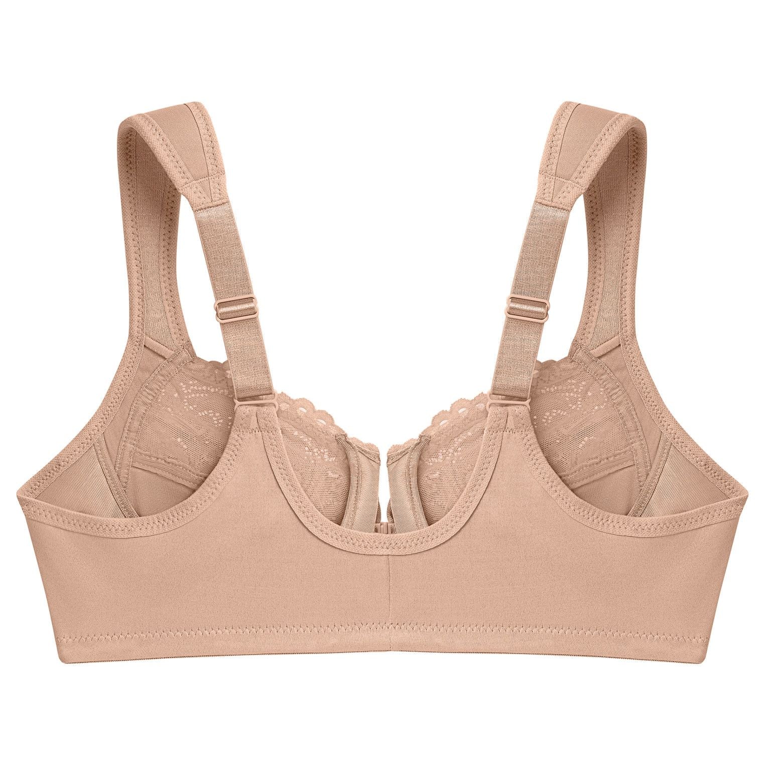  Glamorise WonderWire Front-Closure Bra - Cappuccino - Bonton