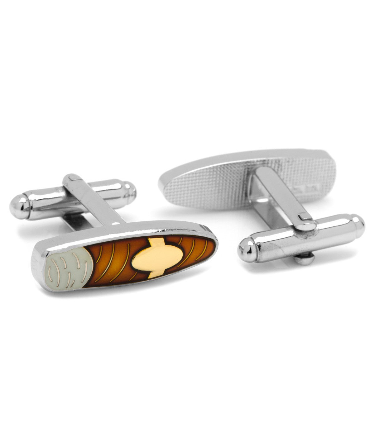  Cufflinks Cigar Cufflinks - Brown - Bonton