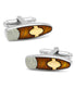  Cufflinks Cigar Cufflinks - Brown - Bonton