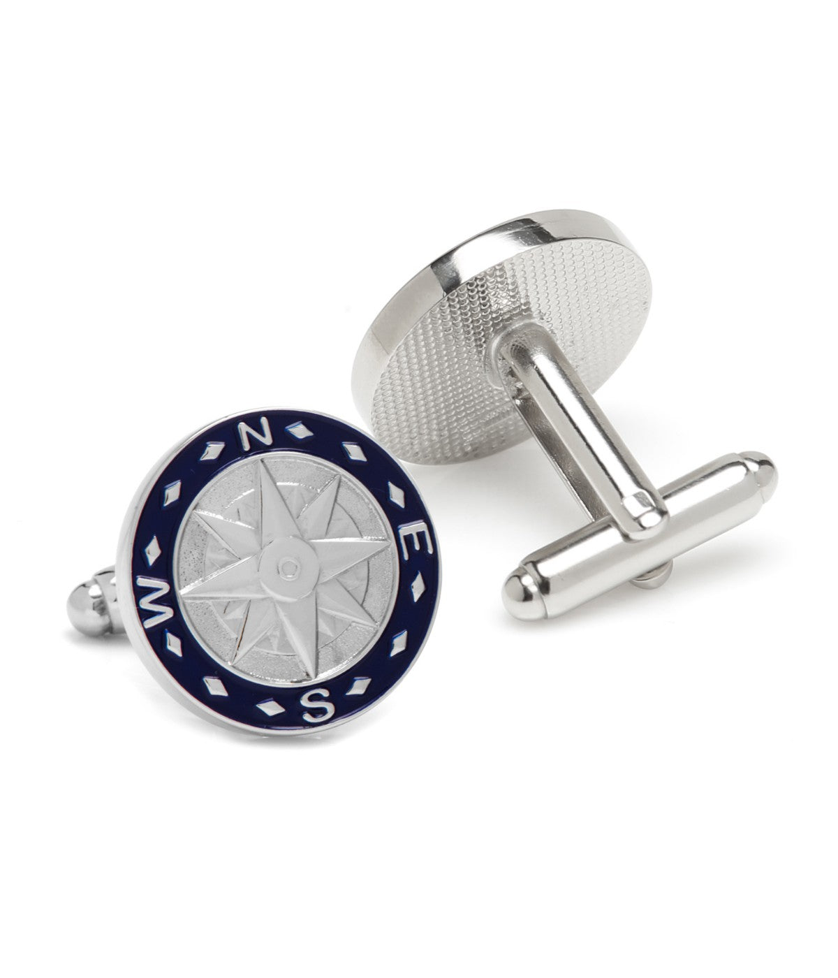  Cufflinks Blue Compass Cufflinks - Blue - Bonton