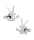  Cufflinks Golf Clubs Cufflinks - Silver - Bonton