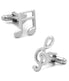  Cufflinks Music Notes Cufflinks - Silver - Bonton