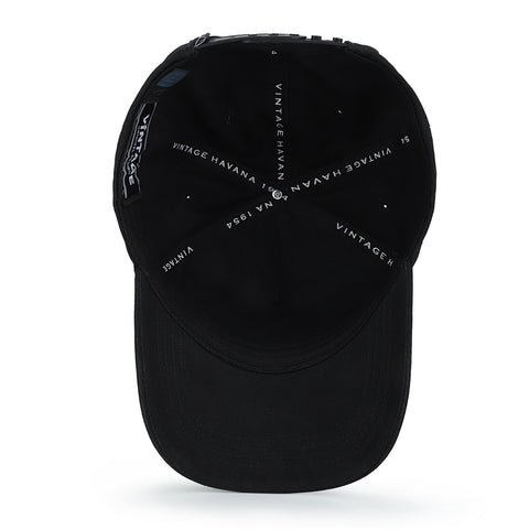 Vintage Havana Trucker Hat for Women  – Black Adjustable Cap – Pearl Star